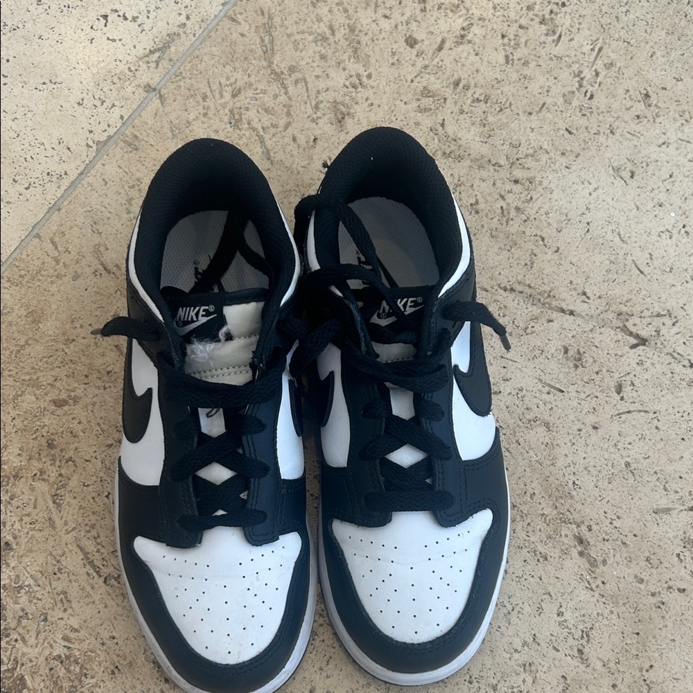 Nike Kids Black and White Dunk Sneakers
